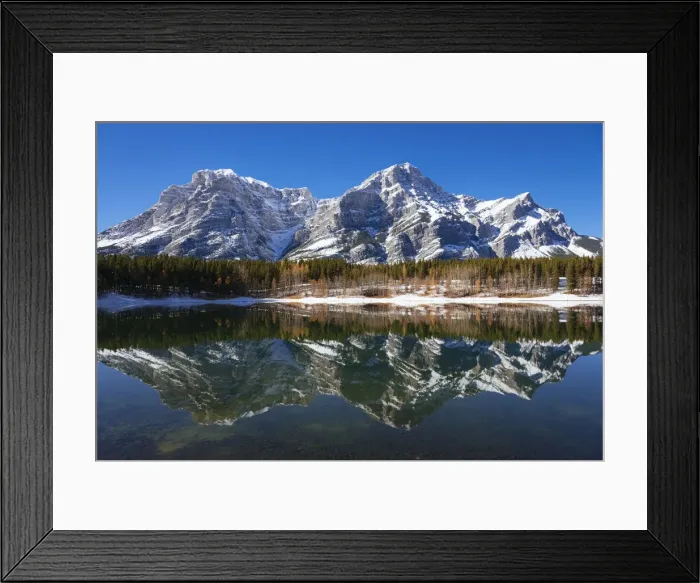 Framed Print : Wedge Pond in Autumn, Kananaskis Country, Alberta, Canada Framed Print : Wedge Pond in Autumn, Kananaskis Country, Alberta, Canada