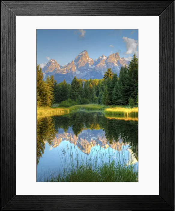 Framed Print : Early Morning, Teton Range from Schwabache Landing, Grand Teton National Park, Wyoming Framed Print : Early Morning, Teton Range from Schwabache Landing, Grand Teton National Park, Wyoming