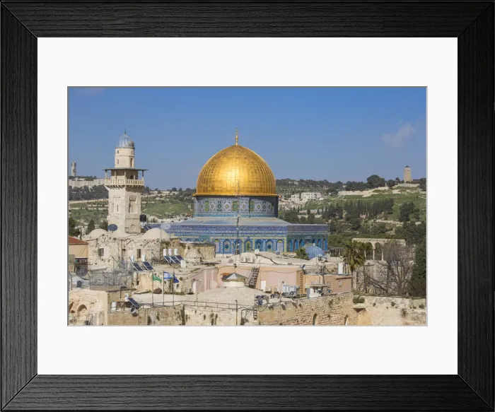 Framed Print : Israel, Jerusalem, Dome of the Rock