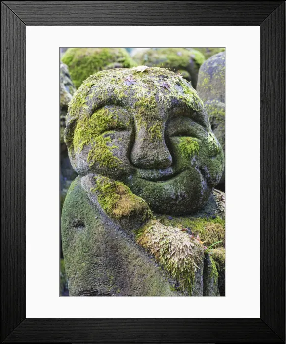 Framed Print : Japan, Kyoto, Arashiyama, Otagi Nenbutsu-ji Temple, Rakan (disciples of Shaka