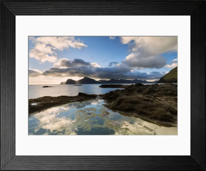 Framed Print : Ocean at sunrise, Gjogv, Eysturoy island, Faroe Islands, Denmark Framed Print : Ocean at sunrise, Gjogv, Eysturoy island, Faroe Islands, Denmark