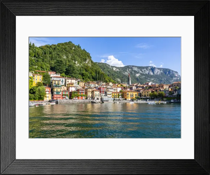 Framed Print : View of lake the village of Vezio, Province of Como, Lake Como, Lombardy, Italy, Europe Framed Print : View of lake the village of Vezio, Province of Como, Lake Como, Lombardy, Italy, Europe