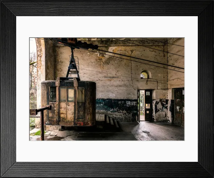 Framed Print : The Cable Cars of Chiatura - this is the main central station Framed Print : The Cable Cars of Chiatura - this is the main central station