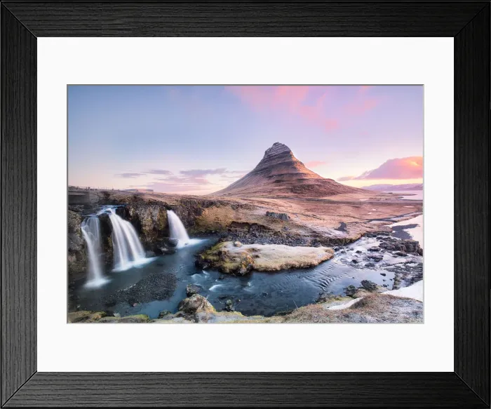 Framed Print : Kirkjufellfoss at Sunrise, a popular spot but for a reason Framed Print : Kirkjufellfoss at Sunrise, a popular spot but for a reason