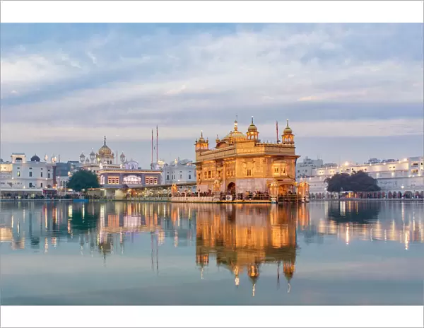 India, Punjab, Amritsar, - Golden Temple, The Harmandir Sahib, Amrit Sagar - lake of Nectar