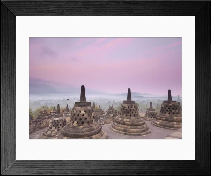Framed Print : Indonesia, Java, Magelang, Borobudur Temple Framed Print : Indonesia, Java, Magelang, Borobudur Temple