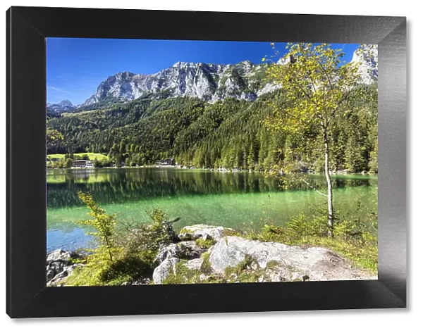 Hintersee Lake, Reiteralpe Mountain, Ramsau, Berchtesgadener Land, Berchtesgaden National Park