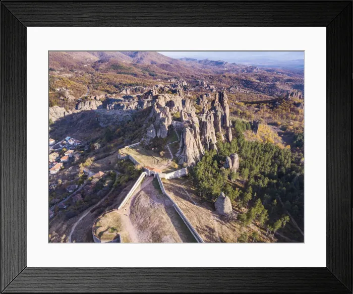Framed Print : Aerial of Belogradchik fortress, Belogradchik, Bulgaria (drone) Framed Print : Aerial of Belogradchik fortress, Belogradchik, Bulgaria (drone)
