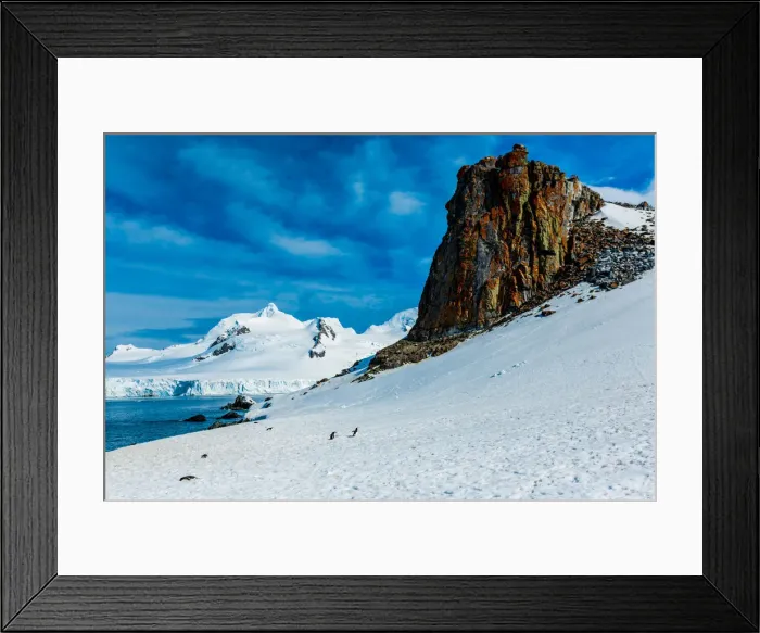 Framed Print : Scenic view of the glacial ice and floating icebergs in Antarctica Framed Print : Scenic view of the glacial ice and floating icebergs in Antarctica