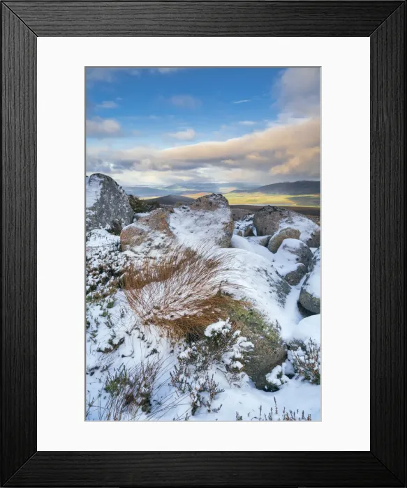 Framed Print : Distant Loch Morlich, and Glenmore, from the Cairngorm Mountain, Scotland August 2016 Framed Print : Distant Loch Morlich, and Glenmore, from the Cairngorm Mountain, Scotland August 2016
