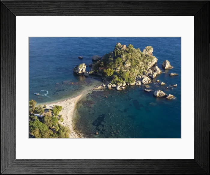Framed Print : View from a lookout down to Isola Bella and the beach, Taormina, Sicily, Italy, Europe Framed Print : View from a lookout down to Isola Bella and the beach, Taormina, Sicily, Italy, Europe