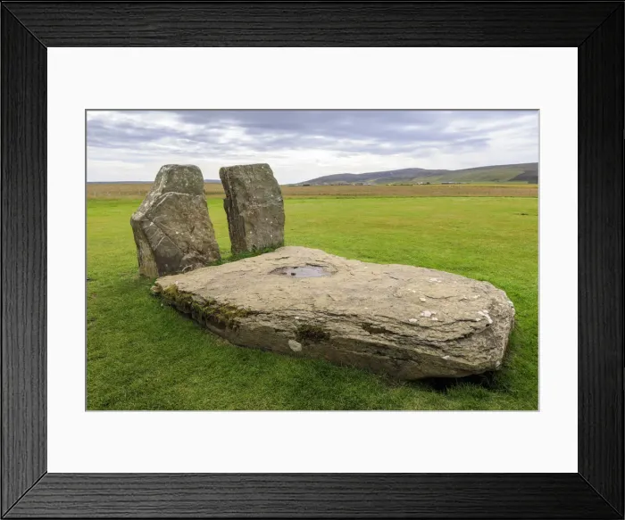 Framed Print : The Central Stones, Stones of Stenness, Neolithic stone circle, 5000 years old, UNESCO Framed Print : The Central Stones, Stones of Stenness, Neolithic stone circle, 5000 years old, UNESCO