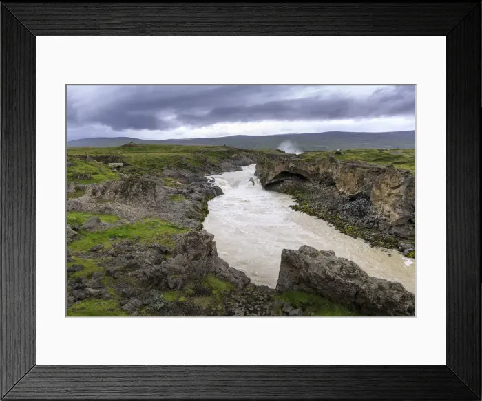 Framed Print : One of Icelands most spectacular waterfalls, Godafoss (Waterfall of the Gods), outside Akureyri Framed Print : One of Icelands most spectacular waterfalls, Godafoss (Waterfall of the Gods), outside Akureyri
