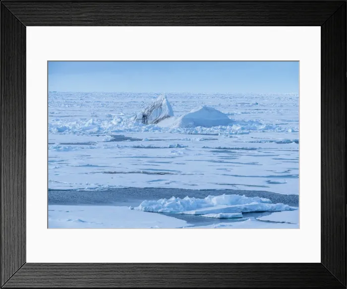 Framed Print : Blue iceberg in the high Arctic close to the North Pole, Arctic Framed Print : Blue iceberg in the high Arctic close to the North Pole, Arctic