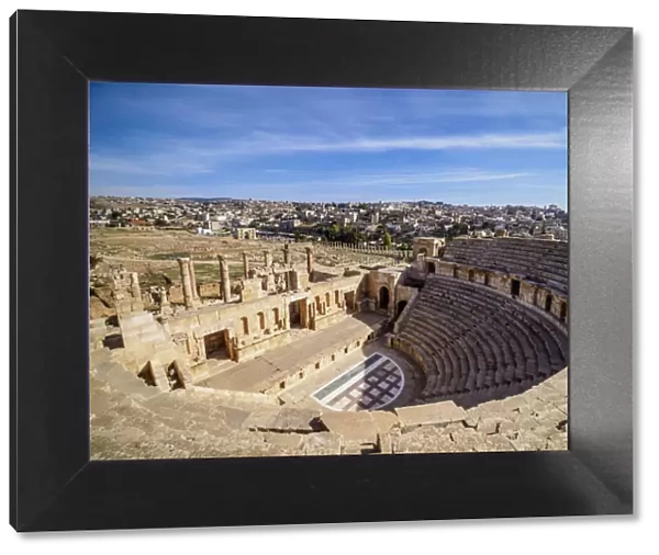 North Theatre, Jerash, Jerash Governorate, Jordan, Middle East