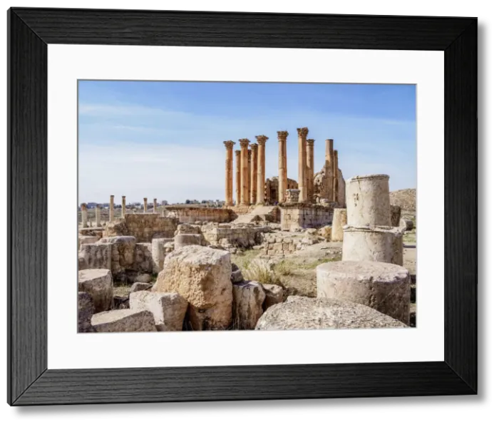 Framed Print : Temple of Artemis, Jerash, Jerash Governorate, Jordan, Middle East Framed Print : Temple of Artemis, Jerash, Jerash Governorate, Jordan, Middle East