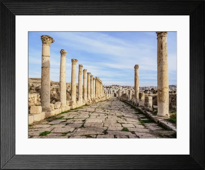 Framed Print : South Decumanus, Jerash, Jerash Governorate, Jordan, Middle East Framed Print : South Decumanus, Jerash, Jerash Governorate, Jordan, Middle East
