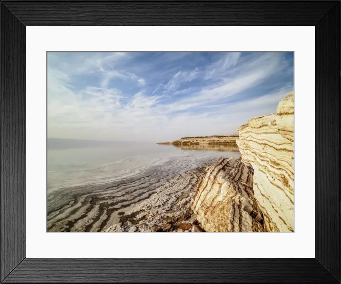 Framed Print : Salt formations on the shore of the Dead Sea, Karak Governorate, Jordan, Middle East Framed Print : Salt formations on the shore of the Dead Sea, Karak Governorate, Jordan, Middle East