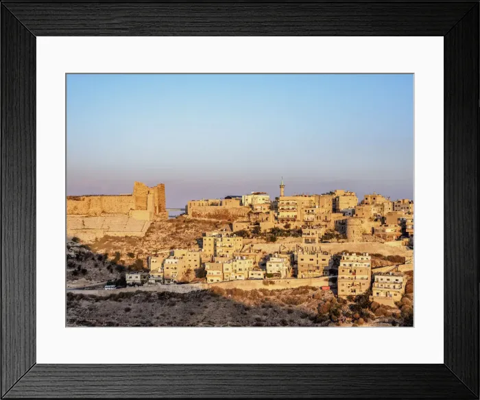 Framed Print : Kerak Castle at sunrise, Al-Karak, Karak Governorate, Jordan, Middle East Framed Print : Kerak Castle at sunrise, Al-Karak, Karak Governorate, Jordan, Middle East