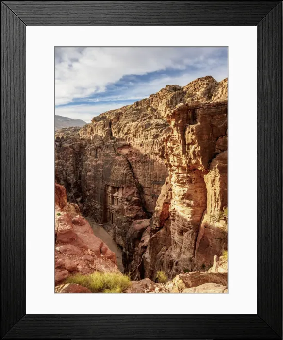 Framed Print : The Treasury (Al-Khazneh), elevated view, Petra, UNESCO World Heritage Site, Ma an Framed Print : The Treasury (Al-Khazneh), elevated view, Petra, UNESCO World Heritage Site, Ma an