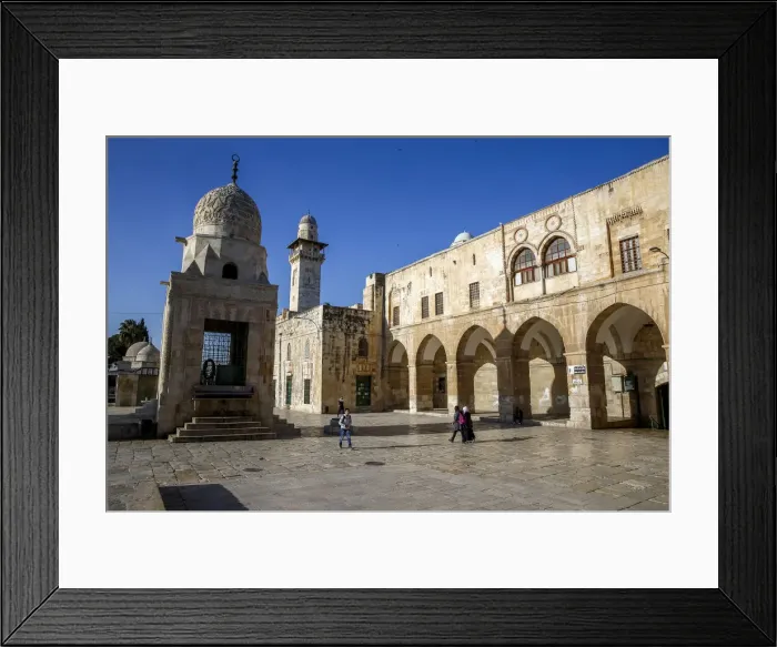 Framed Print : Shrines on the Haram esh-Sharif (Al Aqsa compound) (Temple Mount), UNESCO World Heritage