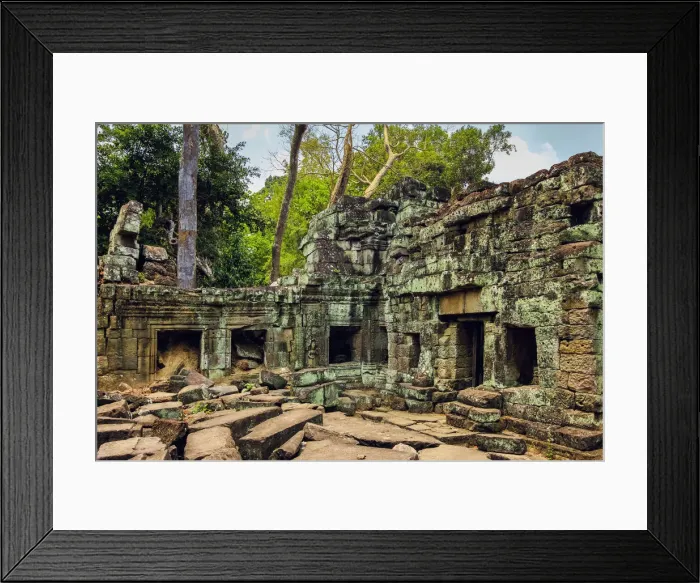 Framed Print : Enclosure in 12th century Preah Khan (Prrah Khan) Buddhist temple complex, saved Framed Print : Enclosure in 12th century Preah Khan (Prrah Khan) Buddhist temple complex, saved