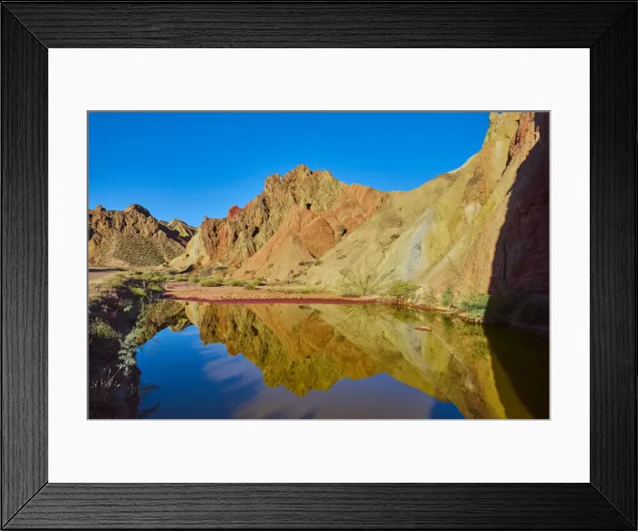 Framed Print : Colorful Danxia landform in Zhangye, UNESCO World Heritage Site, Gansu Province, China Framed Print : Colorful Danxia landform in Zhangye, UNESCO World Heritage Site, Gansu Province, China