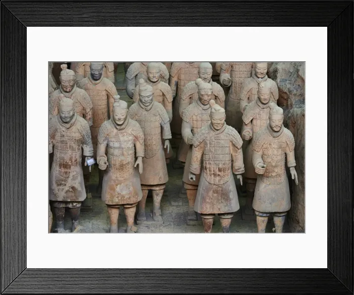 Framed Print : Lintong site, Army of Terracotta Warriors, UNESCO World Heritage Site, Xian, Shaanxi