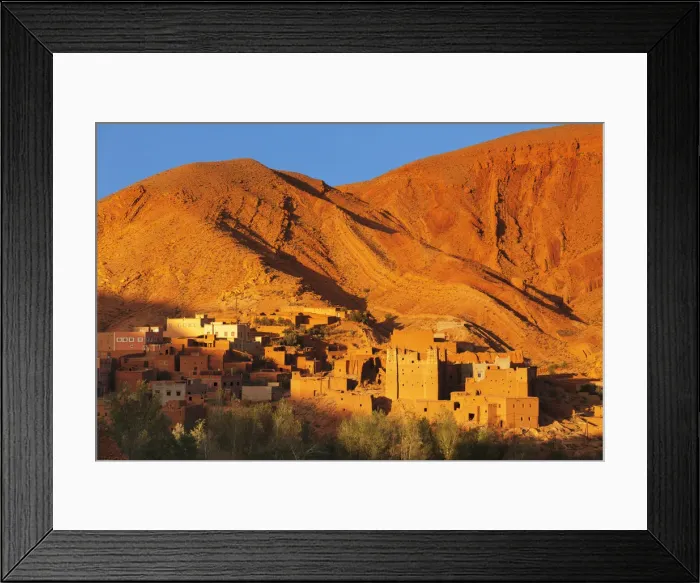 Framed Print : Kasbah at sunset, Ait Arbi, Dades Valley, Road of Kasbahs, Atlas Mountains, Southern Framed Print : Kasbah at sunset, Ait Arbi, Dades Valley, Road of Kasbahs, Atlas Mountains, Southern
