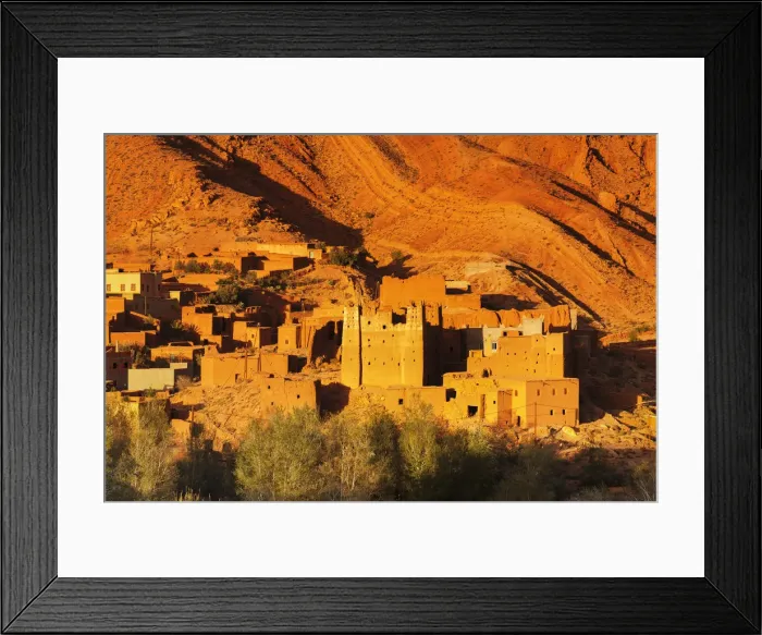 Framed Print : Kasbah at sunset, Ait Arbi, Dades Valley, Road of Kasbahs, Atlas Mountains, Southern Framed Print : Kasbah at sunset, Ait Arbi, Dades Valley, Road of Kasbahs, Atlas Mountains, Southern