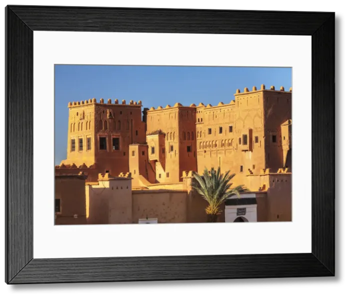 Framed Print : Kasbah Taourirt, Ouarzazate, Road of Kasbahs, Atlas Mountains, Southern Morocco, Morocco