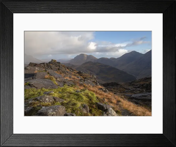 Framed Print : The view towards Elgol from the top of Sgurr Na Stri on the Isle of Skye, Inner Hebrides Framed Print : The view towards Elgol from the top of Sgurr Na Stri on the Isle of Skye, Inner Hebrides