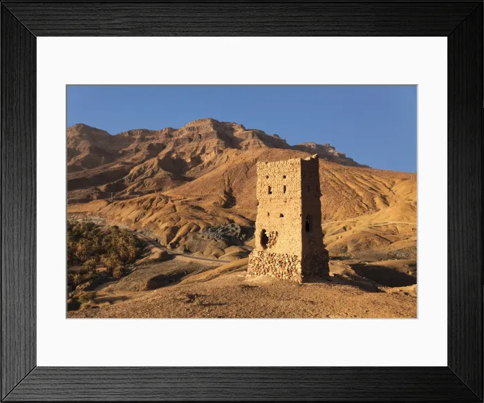 Framed Print : Tower, Draa Valley, Djebel Kissane Mountain, Morocco, North Africa, Africa Framed Print : Tower, Draa Valley, Djebel Kissane Mountain, Morocco, North Africa, Africa