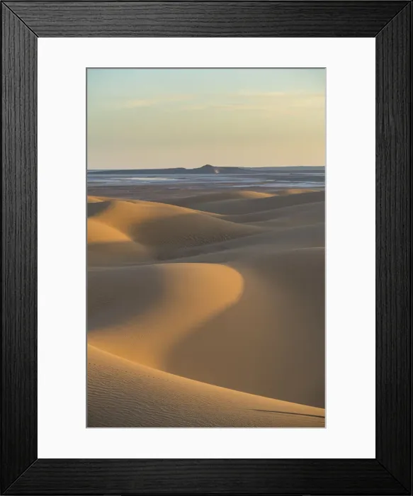 Framed Print : Sunset in the giant sand dunes of the Sahara Desert, Timimoun, western Algeria, North Framed Print : Sunset in the giant sand dunes of the Sahara Desert, Timimoun, western Algeria, North