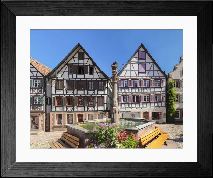 Framed Print : Market Place, Schiltach, Black Forest, Kinzigtal Valley, Baden-Wurttemberg, Germany Framed Print : Market Place, Schiltach, Black Forest, Kinzigtal Valley, Baden-Wurttemberg, Germany