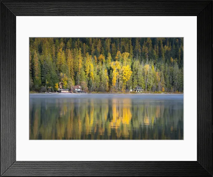 Framed Print : Autumn colours of Lake McDonald, Glacier National Park, Montana, United States of America Framed Print : Autumn colours of Lake McDonald, Glacier National Park, Montana, United States of America