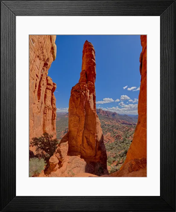 Framed Print : View from the centre spire of Cathedral Rock in Sedona, Arizona, United States of America Framed Print : View from the centre spire of Cathedral Rock in Sedona, Arizona, United States of America