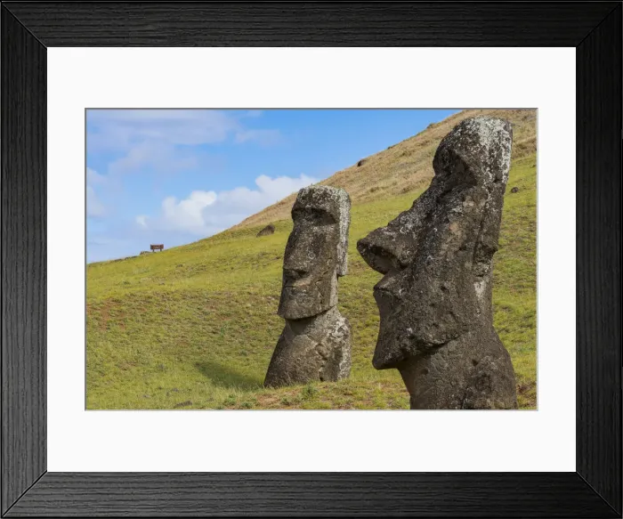Framed Print : Moai heads of Easter Island, Rapa Nui National Park, UNESCO World Heritage Site Framed Print : Moai heads of Easter Island, Rapa Nui National Park, UNESCO World Heritage Site