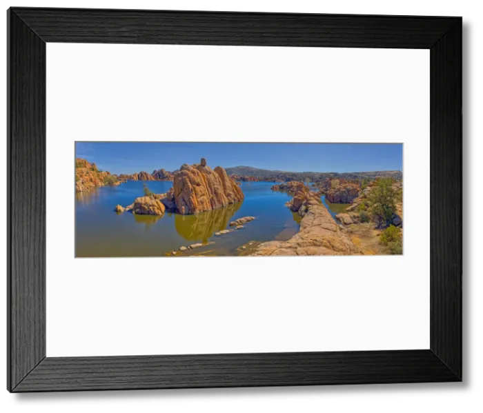 Framed Print : Panorama of Rock islands in Watson Lake viewed from the North Shore Trail, Prescott Framed Print : Panorama of Rock islands in Watson Lake viewed from the North Shore Trail, Prescott