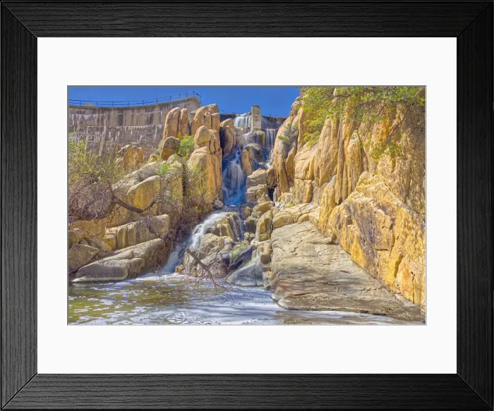 Framed Print : The Watson Dam Spillway, the small dam holds back Watson Lake in Prescott, Arizona Framed Print : The Watson Dam Spillway, the small dam holds back Watson Lake in Prescott, Arizona