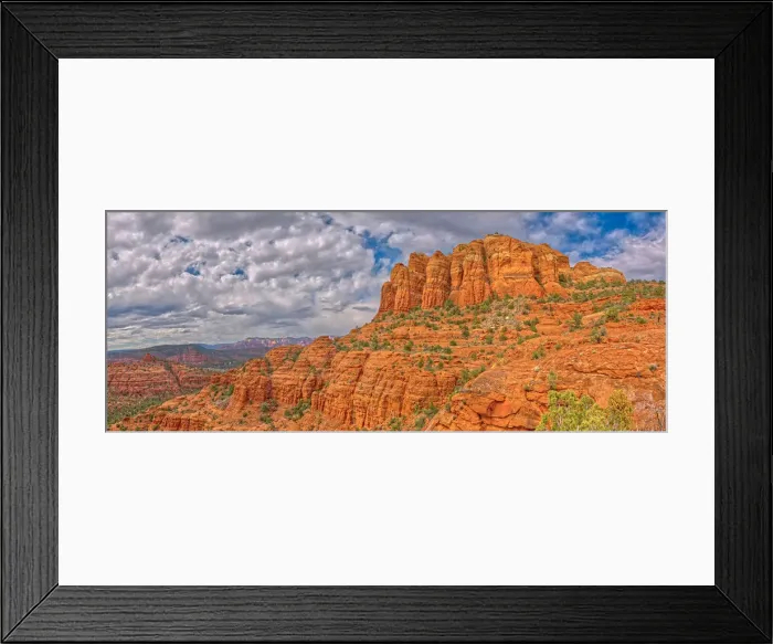 Framed Print : Panorama of Cathedral Rock from the south side just off the HiLine Trail, Sedona Framed Print : Panorama of Cathedral Rock from the south side just off the HiLine Trail, Sedona