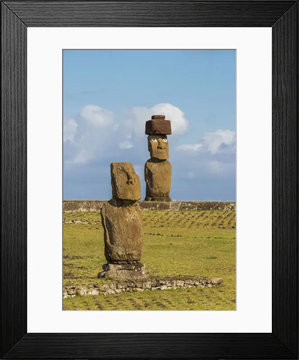 Framed Print : Moai heads of Easter Island, Rapa Nui National Park, UNESCO World Heritage Site Framed Print : Moai heads of Easter Island, Rapa Nui National Park, UNESCO World Heritage Site