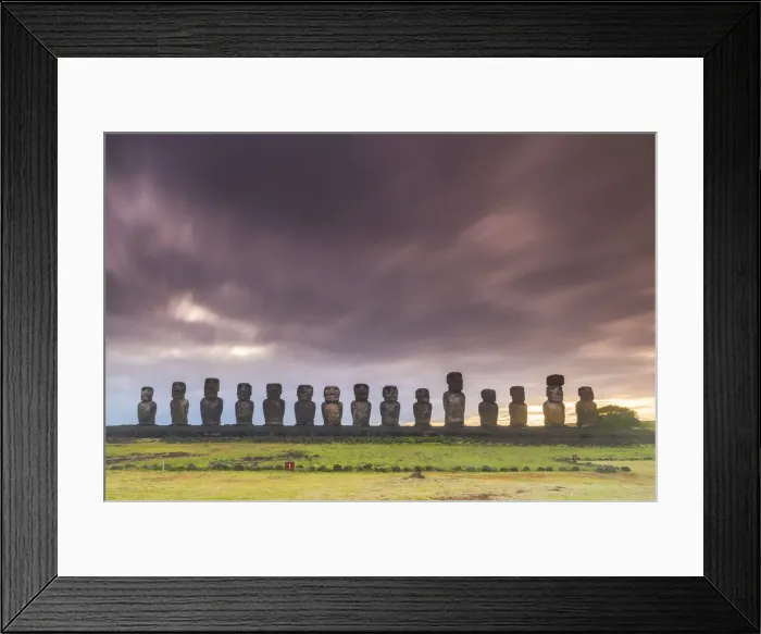 Framed Print : Moai heads of Easter Island, Rapa Nui National Park, UNESCO World Heritage Site Framed Print : Moai heads of Easter Island, Rapa Nui National Park, UNESCO World Heritage Site