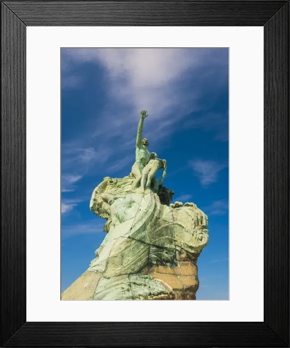 Framed Print : Statue in the old port, Marseille, Bouches du Rhone, Provence, Provence-Alpes-Cote d Azur Framed Print : Statue in the old port, Marseille, Bouches du Rhone, Provence, Provence-Alpes-Cote d Azur