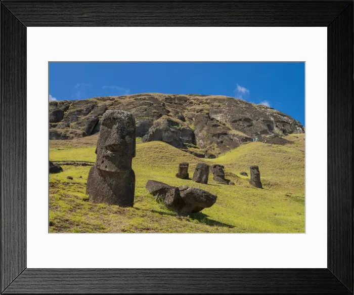 Framed Print : Moai heads of Easter Island, Rapa Nui National Park, UNESCO World Heritage Site Framed Print : Moai heads of Easter Island, Rapa Nui National Park, UNESCO World Heritage Site