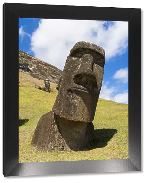 Moai heads of Easter Island, Rapa Nui National Park, UNESCO World Heritage Site