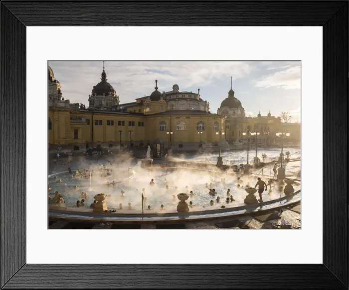 Framed Print : Szechenyi Thermal Baths, Budapest, Hungary, Europe Framed Print : Szechenyi Thermal Baths, Budapest, Hungary, Europe