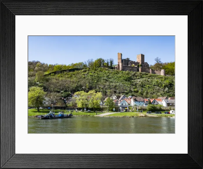 Framed Print : The historic town of Stadtprozelten along the Main River, Bavaria, Germany, Europe Framed Print : The historic town of Stadtprozelten along the Main River, Bavaria, Germany, Europe