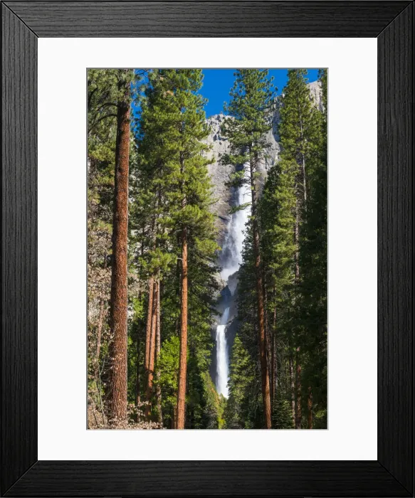 Framed Print : Yosemite Falls, Yosemite National Park, UNESCO World Heritage Site, California, United