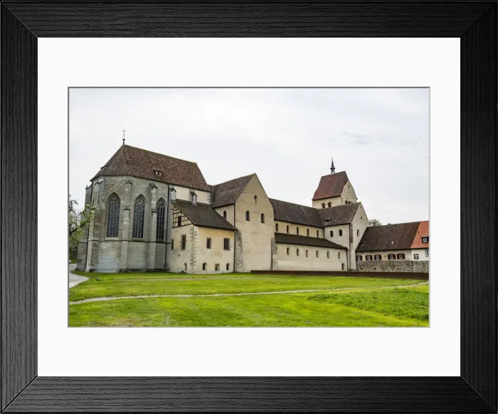 Framed Print : Benedictine Abbey of Reichenau, Reichenau Island, UNESCO World Heritage Site, Lake Framed Print : Benedictine Abbey of Reichenau, Reichenau Island, UNESCO World Heritage Site, Lake